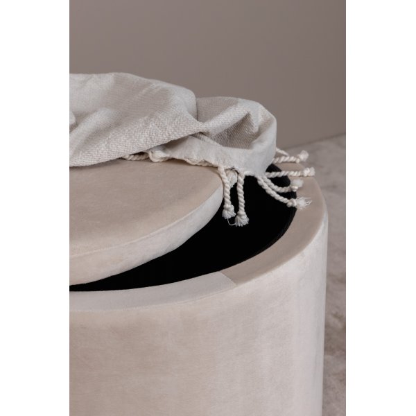 Pouf Jabar - Velours beige Pouf Jabar - Velours beige