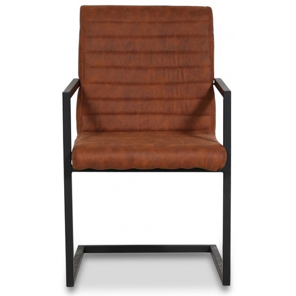 Oliver matstol - Vintage brun PU