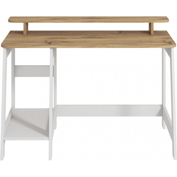 Country skrivbord 120 x 60 cm - Vit/ek Country skrivbord 120 x 60 cm - Vit/ek