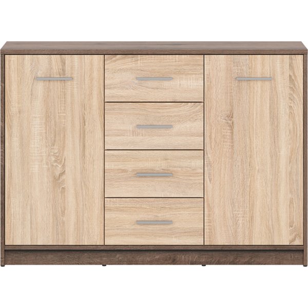 Nepo Plus frvaringsmbel - Mrk ek/sonoma ek