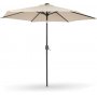 Parasoll Malta med soldriven LED belysning - Beige