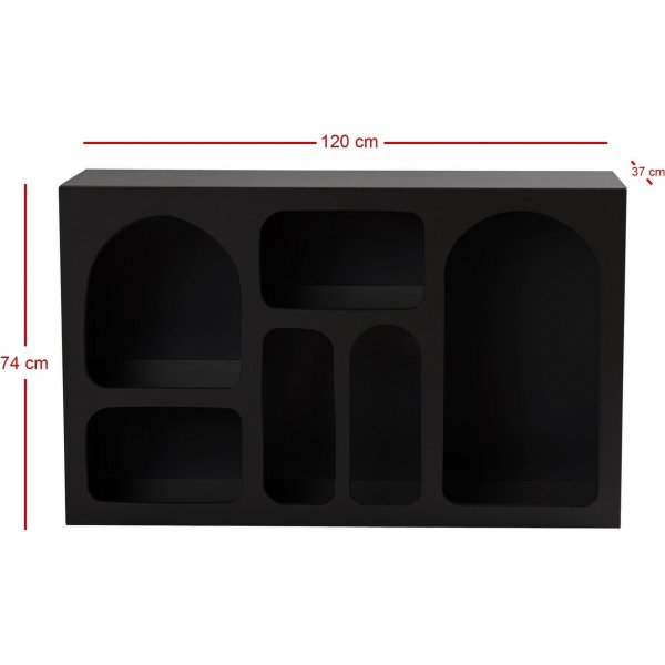 Etagère Liva L: 120 cm - Noir Etagère Liva L: 120 cm - Noir