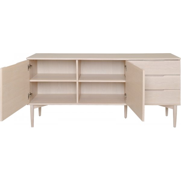 Buffet Karmöy - Placage chêne pigmenté blanc Buffet Karmöy - Placage chêne pigmenté blanc