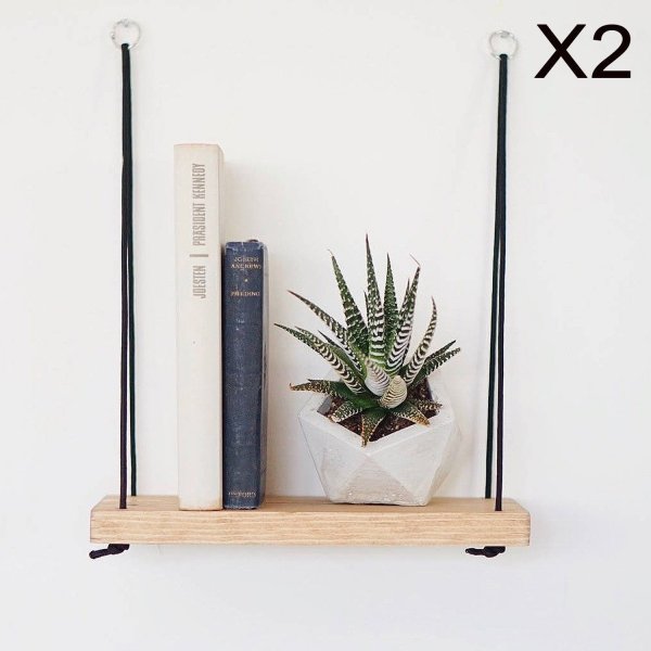 Abstracte wandplank 98 - Walnoot Abstracte wandplank 98 - Walnoot