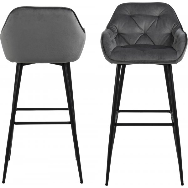 Tabouret de bar Brooke - Gris Tabouret de bar Brooke - Gris