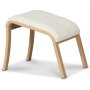 Lammet fotpall i frskinn scandinavian moonlight - Oljad ek