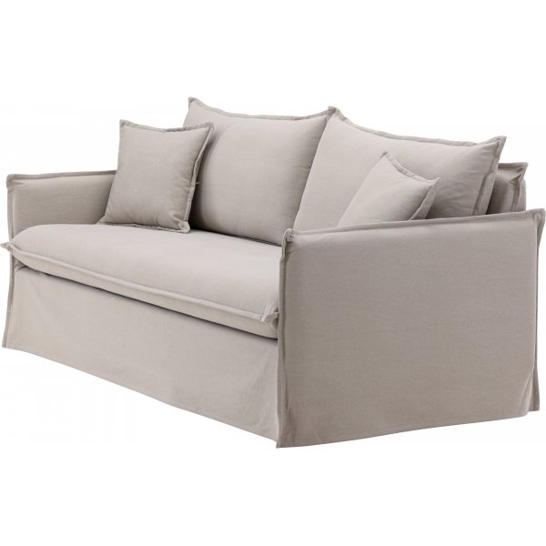 Nova 3-sits soffa - Brunt linne Nova 3-sits soffa - Brunt linne