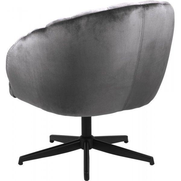 Fauteuil Daniella - Gris foncé/noir Fauteuil Daniella - Gris foncé/noir