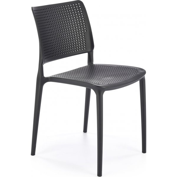 Chaise de salle  manger empilable Cadeira 514 - Noir