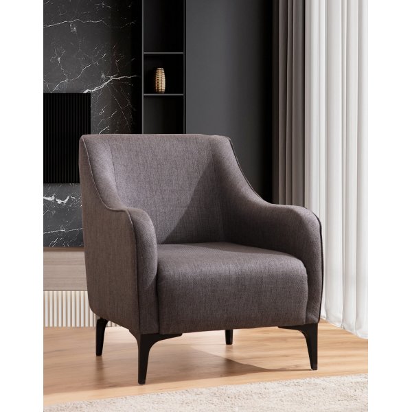 Fauteuil Belissimo - Gris fonc