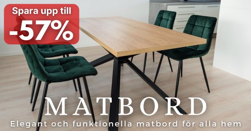 Matbord & kksbord i mngder av stilar