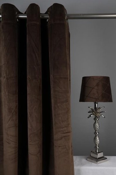 Velvet Gardinpar 240x140 cm - Brun