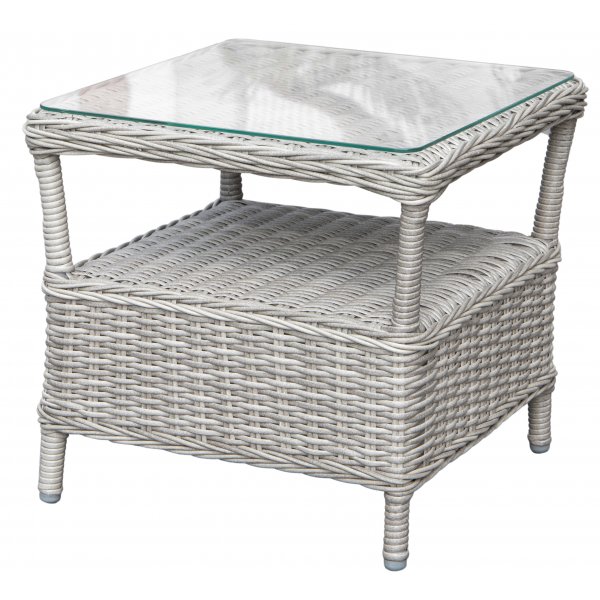 Santiago utemöbelset med fällbara fåtöljer och bord i grå rotting Santiago utemöbelset med fällbara fåtöljer och bord i grå rotting