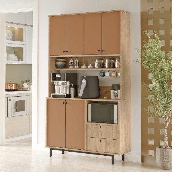 Royce köksskåp 7 - Ek/tegelröd Royce köksskåp 7 - Ek/tegelröd