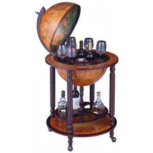 Da Vinci Bar globe modle 102 60 cm - Noyer