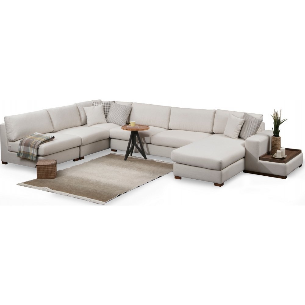 Loke u-soffa höger - Beige - U-soffor, Divansoffor, Soffor