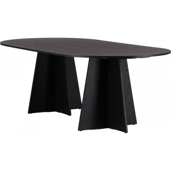 Table à manger Bootcut 230 x 115 cm - Noir Table à manger Bootcut 230 x 115 cm - Noir