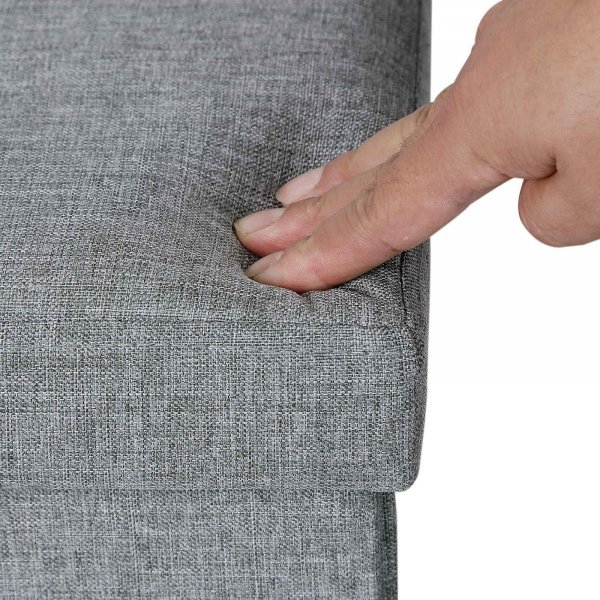 Banc Joar avec rangement 76 cm - Gris clair Banc Joar avec rangement 76 cm - Gris clair