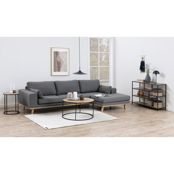 Bibliothèque Seaford 114x78 cm - Chêne/noir Bibliothèque Seaford 114x78 cm - Chêne/noir