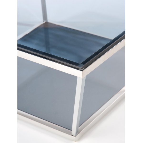 Table basse Puerto 100 x 100 cm - Verre fum