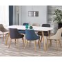 Winthrop utdragbart matbord 150-200 cm - Vit/ek