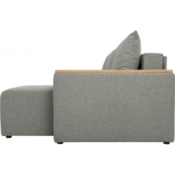 Canapé-lit Denvo divan avec poufs - Gris Canapé-lit Denvo divan avec poufs - Gris
