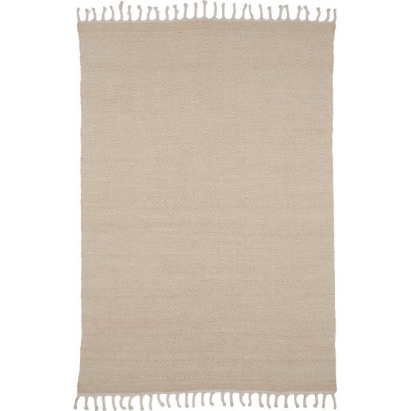 Loke matta - Vit/beige