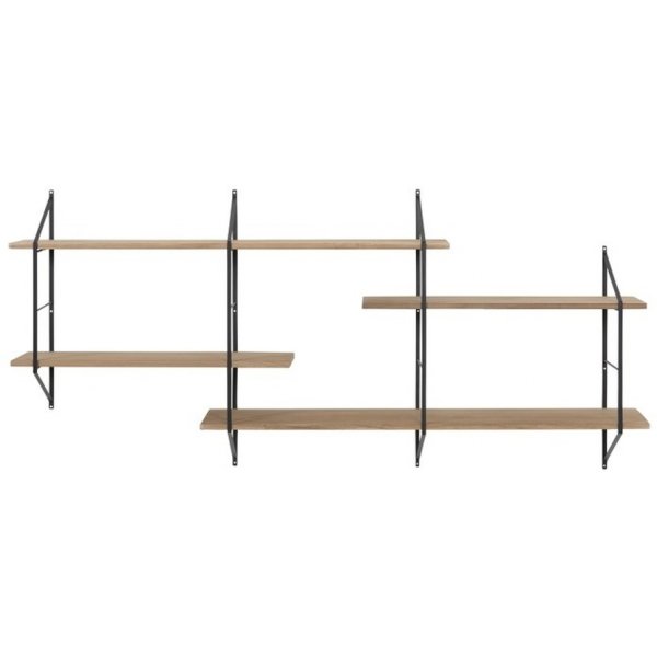 Belfast vägghylla - Trä/svart Belfast vägghylla - Trä/svart