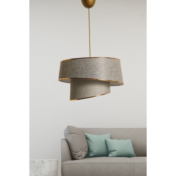 Barette taklampa - Beige/guld Barette taklampa - Beige/guld