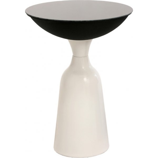 Chalice sidobord 56 cm - Vit/svart