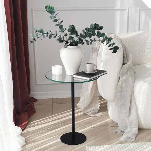 Table basse sociale Ø40 cm - Noir Table basse sociale Ø40 cm - Noir