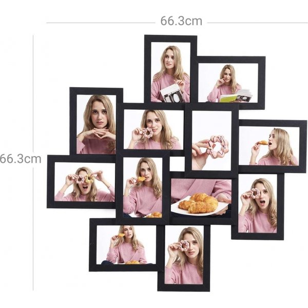 Indra fotoram - Svart