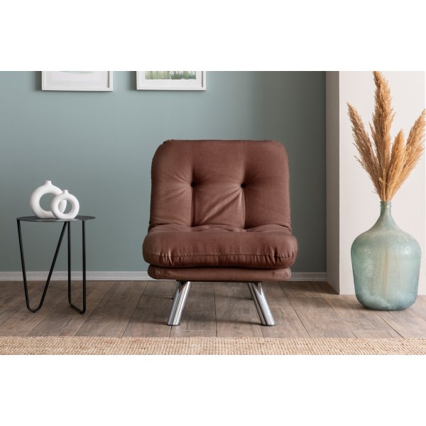 Fauteuil lit Misa - Marron clair Fauteuil lit Misa - Marron clair