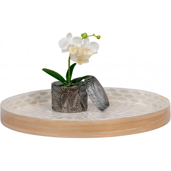 Plateau Capiz - Beige Plateau Capiz - Beige