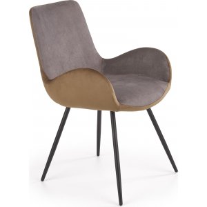 Chaise de salle  manger Cadeira 392 - Gris/marron