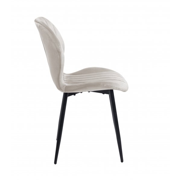 Santos matstol - Beige velvet Santos matstol - Beige velvet