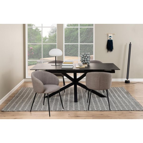 Heaven matbord 200-240 x 100 cm - Svart