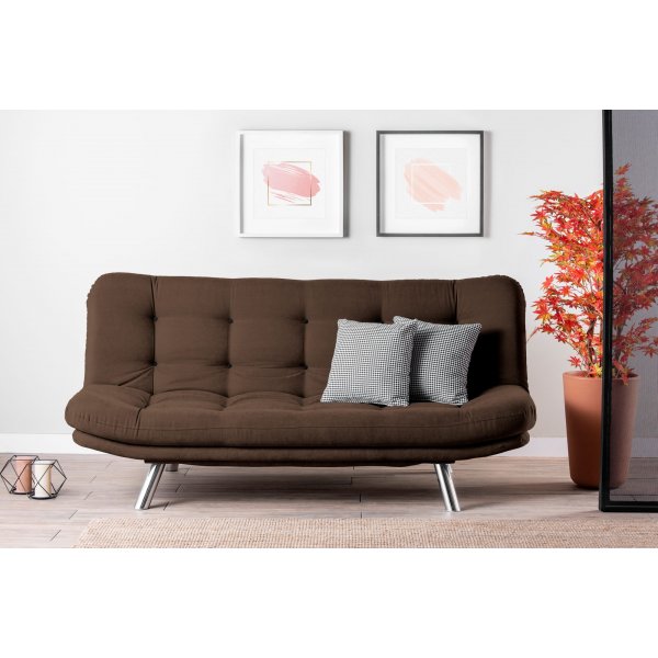 Misa 3-sits b�ddsoffa - Brun