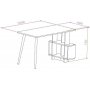 Lagomood skrivbord 120x60 cm - Ek/vit