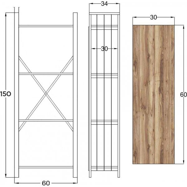 Giga bokhylla - Svart Giga bokhylla - Svart