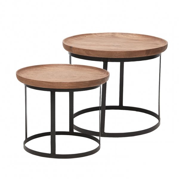 Melissa soffbord 60 cm - Tr/metall