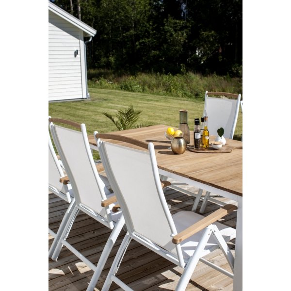 Mexico matbord 210 x 100 cm - Natur/Vit Mexico matbord 210 x 100 cm - Natur/Vit