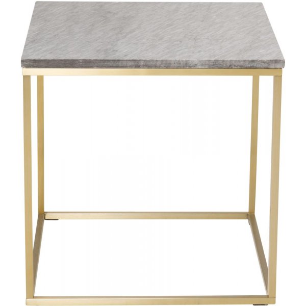 Kvarnbacken bijzettafel 50 x 50 cm - Grijs/messing