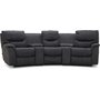Rom elektrisk 3-sits reclinersoffa - Gr tyg