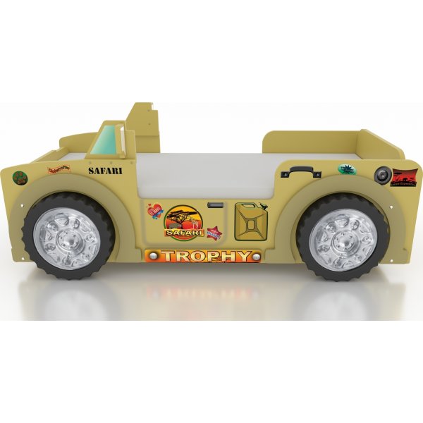 Jeep safari barnsäng - Gul Jeep safari barnsäng - Gul