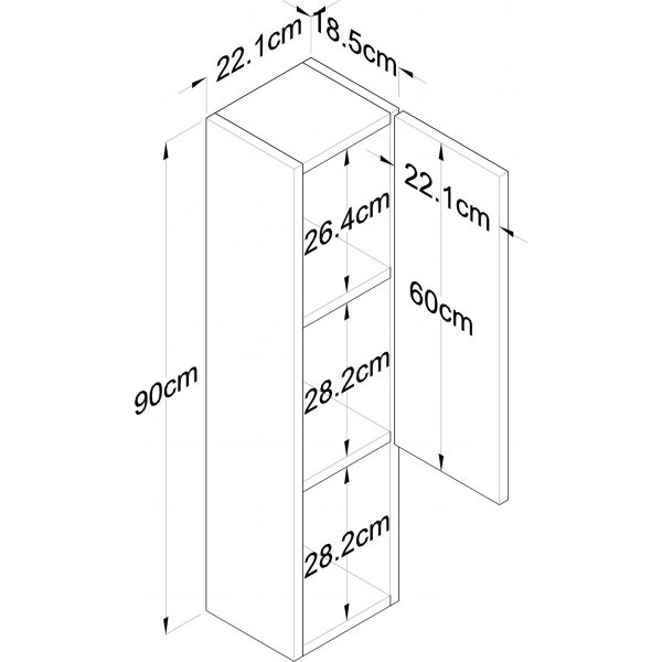 Armoire Edda - Noyer