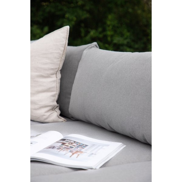 Groupe lounge Nettan - Blanc/gris clair Groupe lounge Nettan - Blanc/gris clair