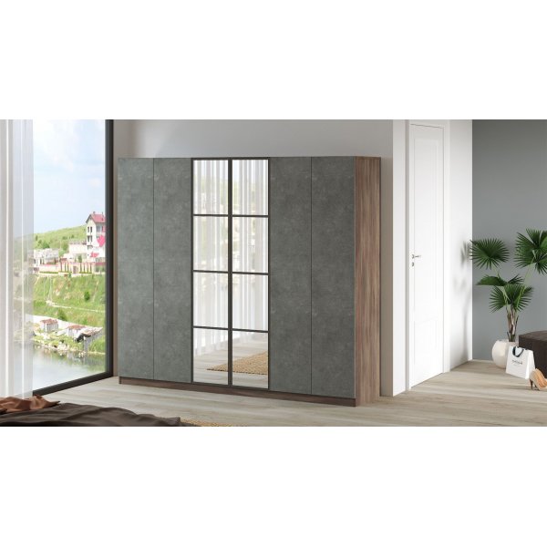 Home garderob 3 - Brun/gr�