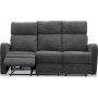 Montana elektrisk 3-sits reclinersoffa - Gr tyg