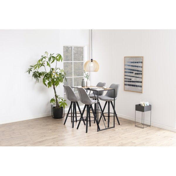 Table de bar Seaford 120x 60 cm - Chêne/noir Table de bar Seaford 120x 60 cm - Chêne/noir